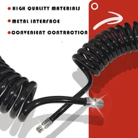 Airbrush Hose with 1/8’’ Fittings Sturdy Construction Tube Accessories Easy to Attach for Air Compressor Spray Pen Airbrush Kits 2