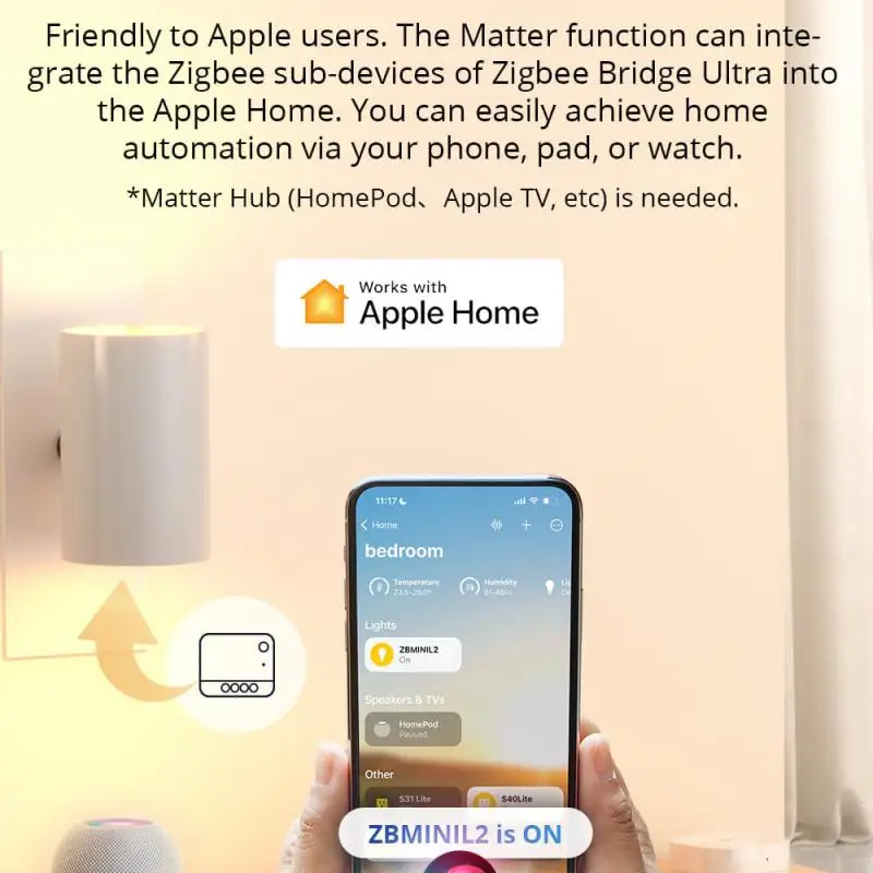SONOFF ZB Bridge-U Matter Zigbee Bridge Ultra Smart Home Gateway Support 256 Sub Devices via Alexa Google Home Assistant Alice