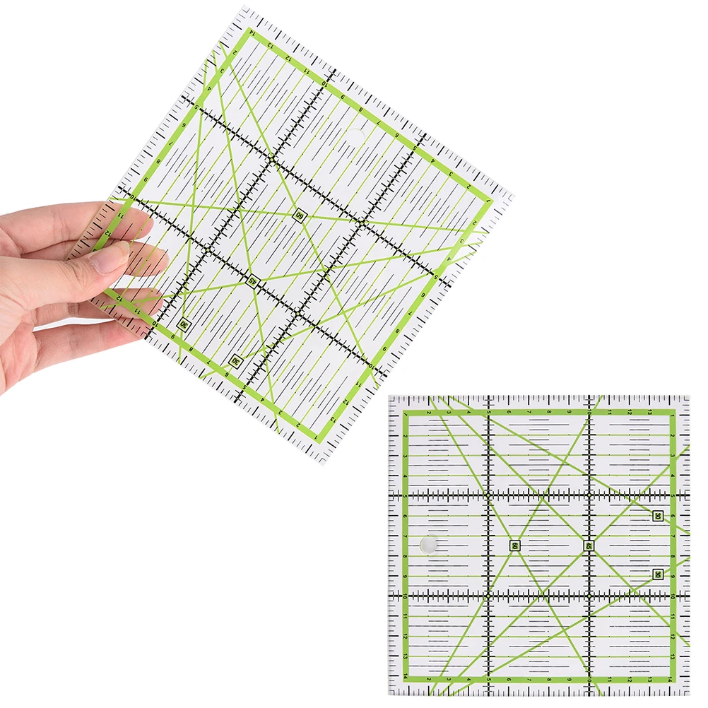 Transparent Quilting Sewing Patchwork Ruler Cutting Tool Tailor Craft G03 Drop Ship Size: 15x15cm Hgih Quality