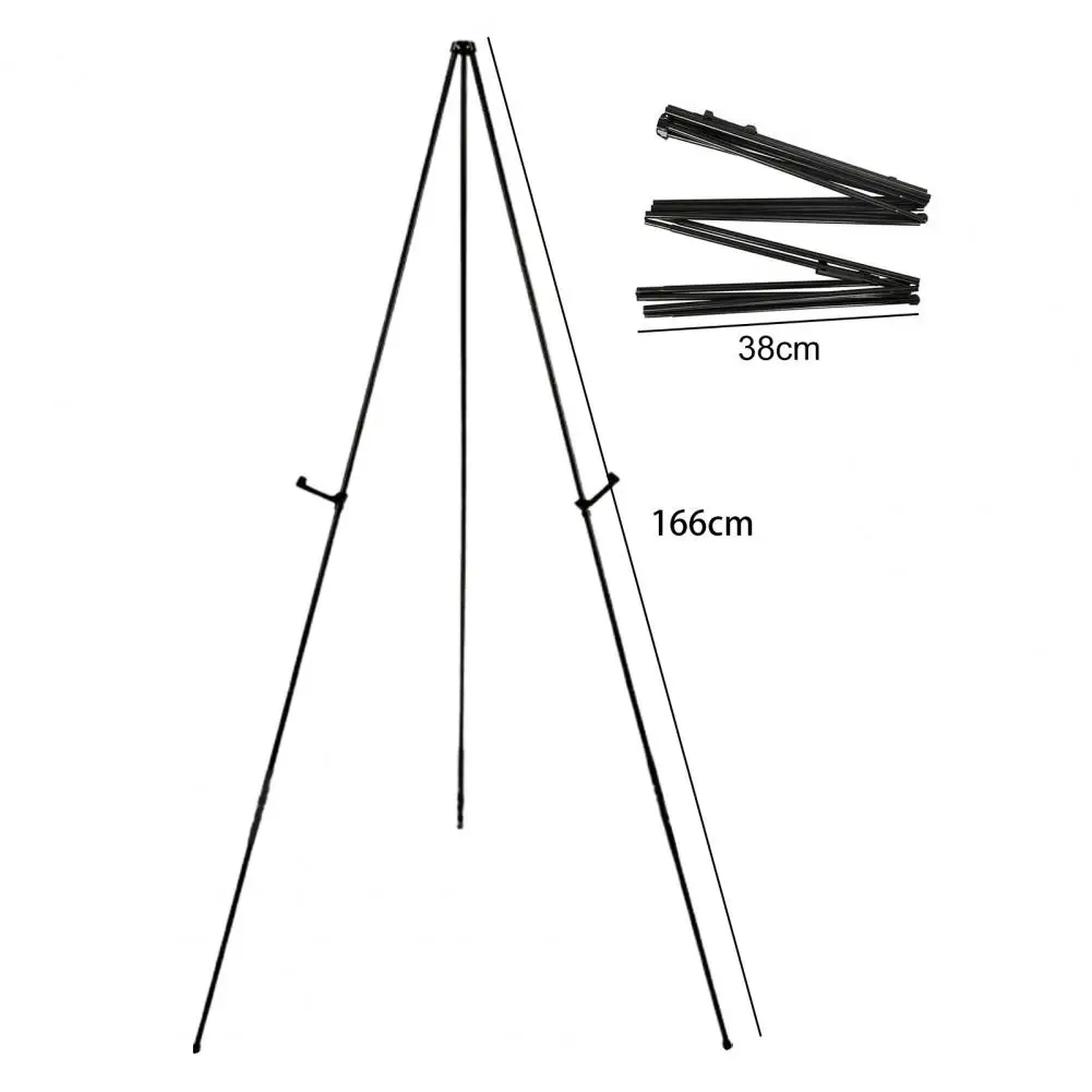 Display Stand Adjustable Height Anti-slip Solid Collapsible Fixed Poster Metal Wedding Sign White Easel Stand The Party 6
