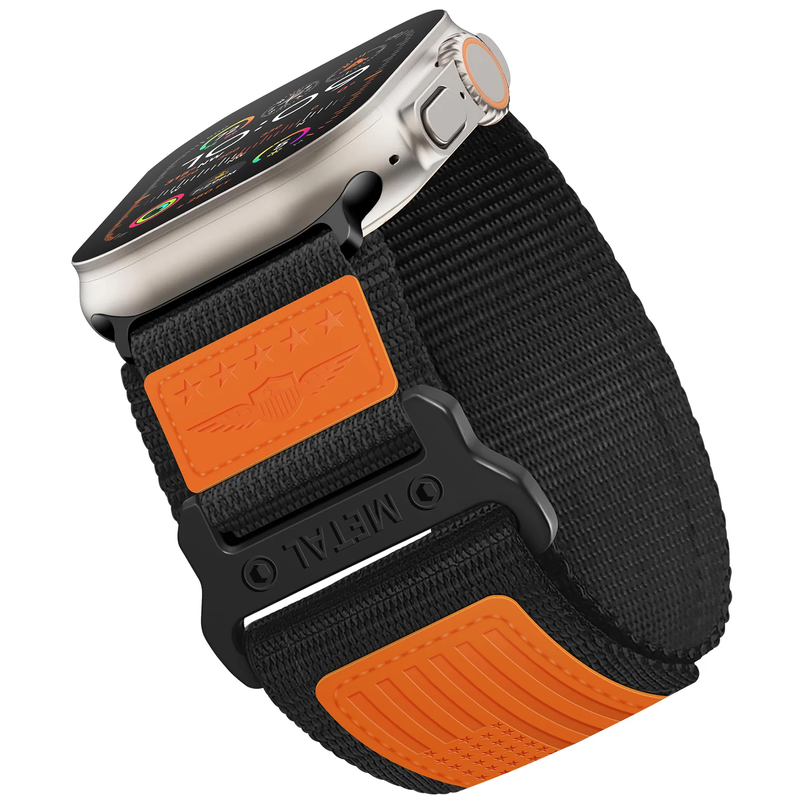 Premium Sport Woven Nylon Strap and Leather Bracelet