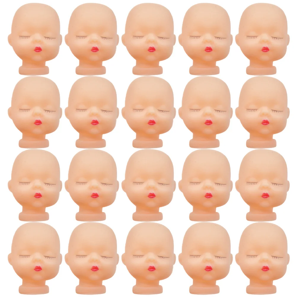 

Mini Sleeping Baby Doll Head Handmade DIY Hand Painting Body Part Crafts Keychain Keyring Accessories For Children Gifts