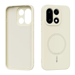 Premium Liquid Silicone Magnetic Charging Phone Case - Soft, Shockproof, and Protective Cover for OnePlus 15 (Milk yellow)