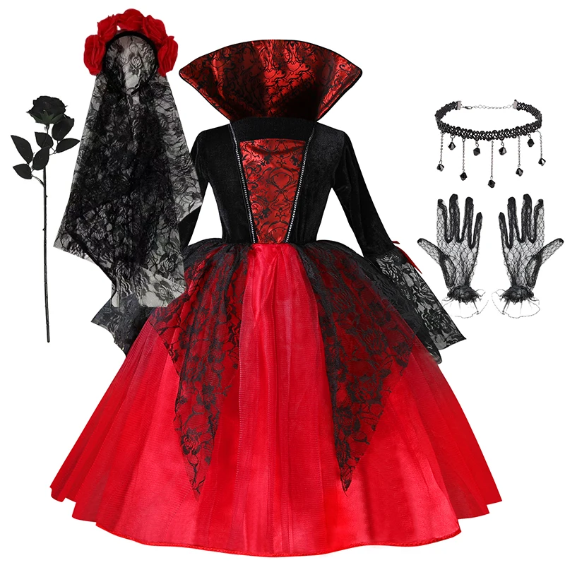 Kids Gothic Vampire Costume 1