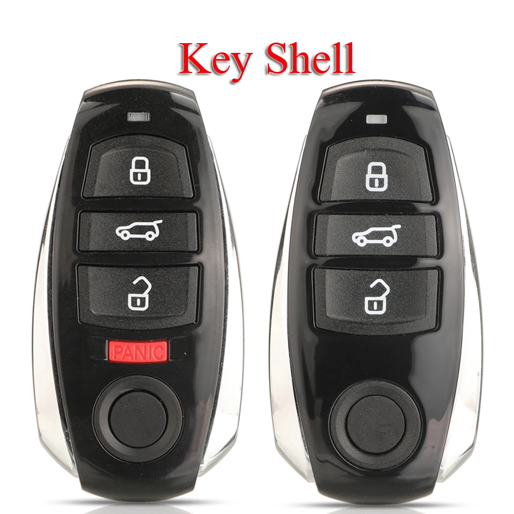 

jingyuqin 3/4 Buttons Smart Remote Key Shell Case Cover Fob For VW Volkswagen Touareg 2010-2014