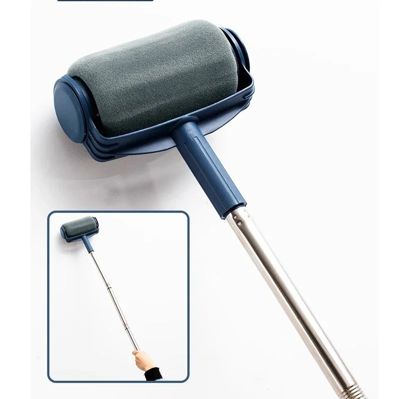 Multi Functional Handle Paint Roller Set Plastic Handle Painting Roller Brush for Office House Decoration paint brush paint roller