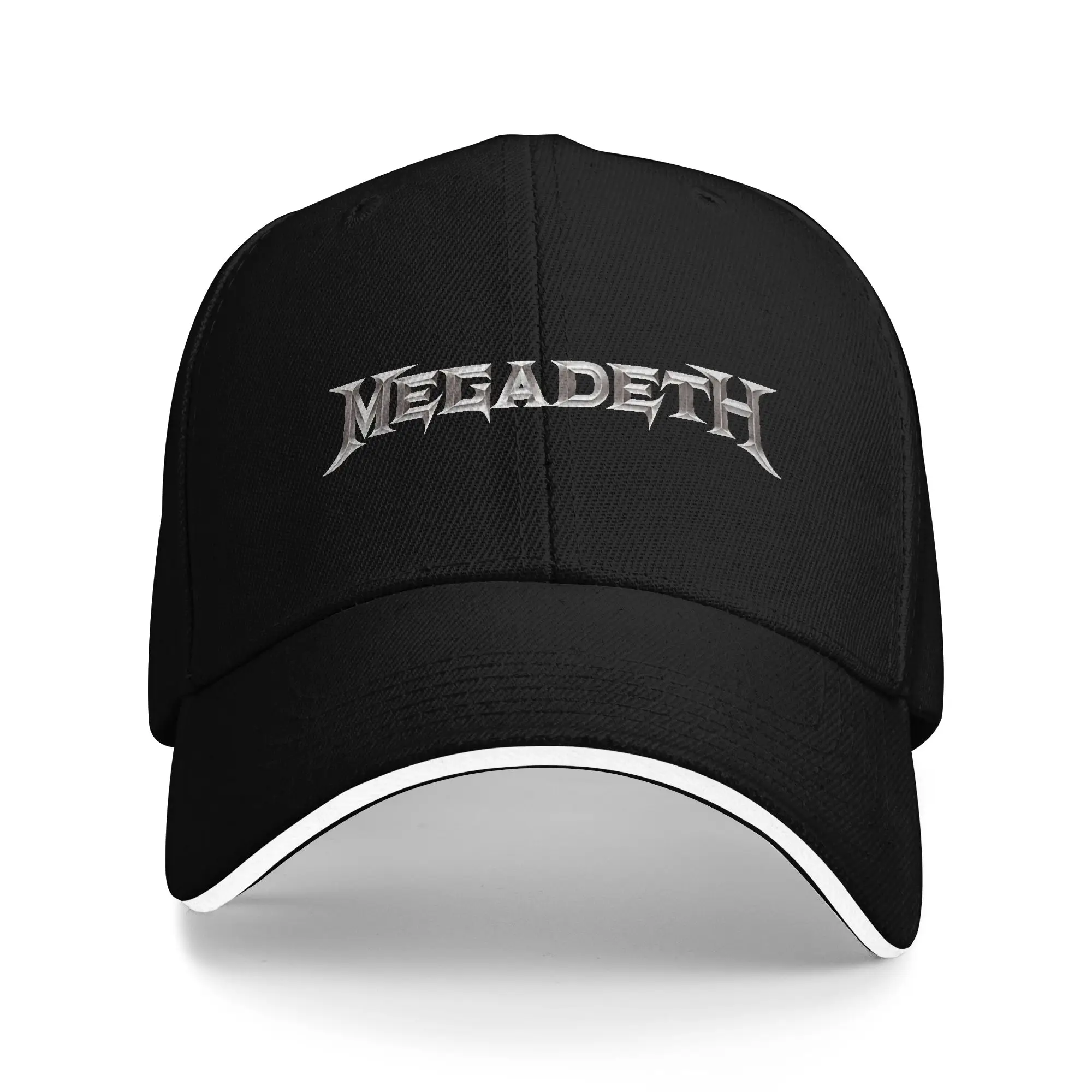 Megadeths Chromes Logo Baseball Cap, klassische Trucker-Mütze, Sommer-Unisex-Jugend-Snapback-Mütze für Jagd und Camping