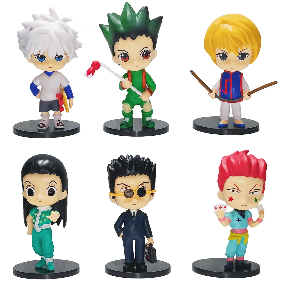 HUNTER x HUNTER フィギュア 5体セット 6 Pcs/Set Hunter X Hunter Q Version 5 Style Figure 6-11cm