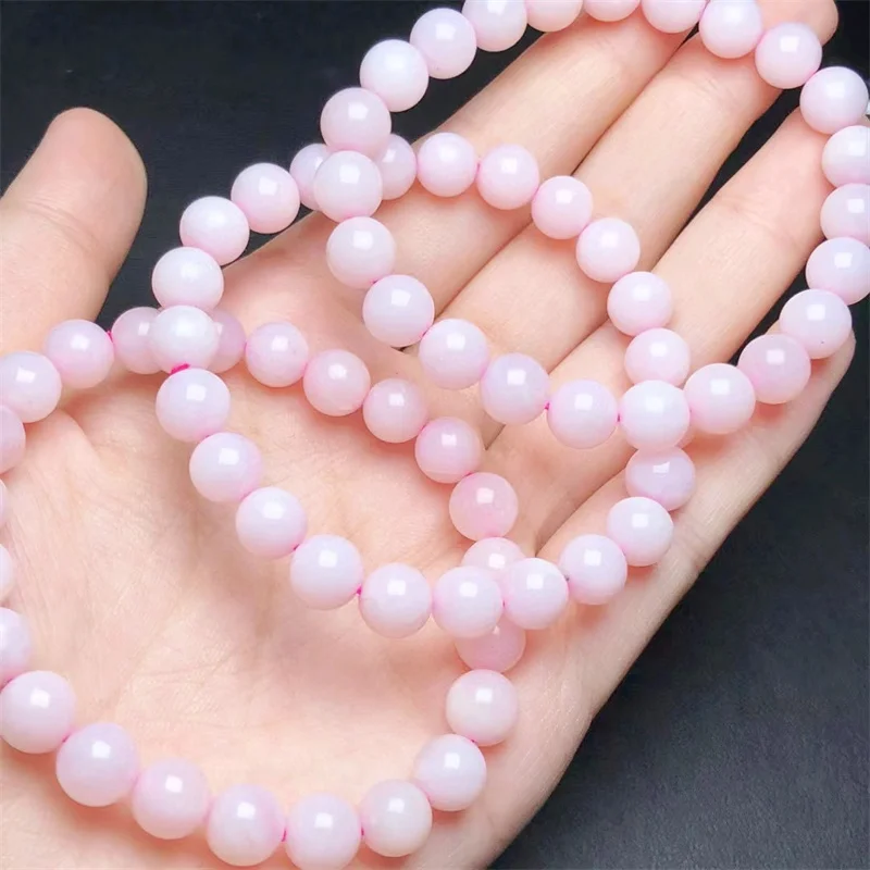 

Natural Pink Opal Bracelet Reiki Gemstone Fashion Jewelry Halloween Gift Fengshui Women Healing Gift 1pcs 8mm