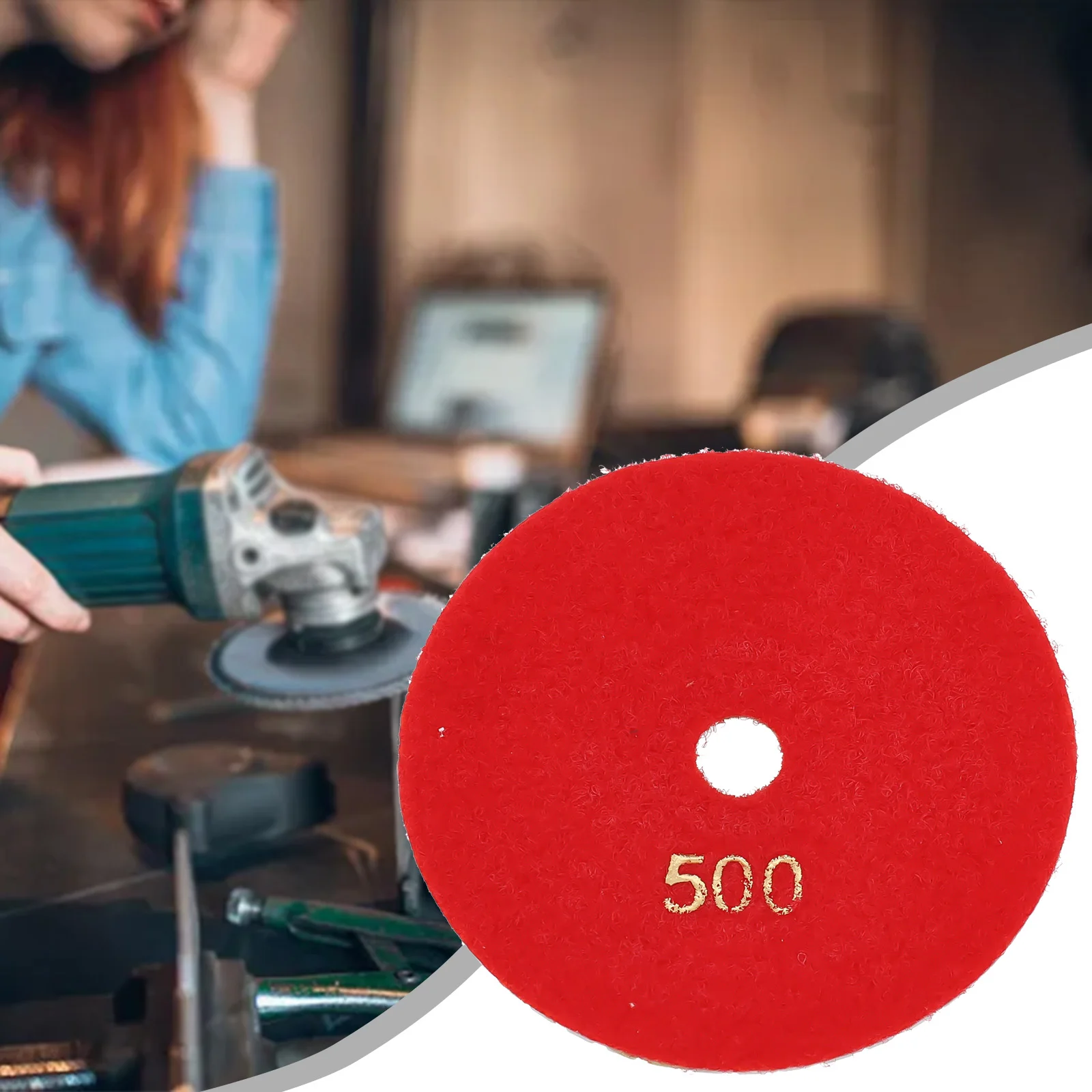 

1pc 4inch Wet/Dry Diamond Polishing Pads Dry Granite Concrete Marble Glass Stone Sanding Disc 30-10000 Grit Grinding Abrasive