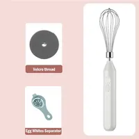 Mini Electric Milk Foamer Blender USB Rechargeable Handheld Electric Foam Maker 3 Speeds for Kitchen Egg Beater Frother Mixer 2