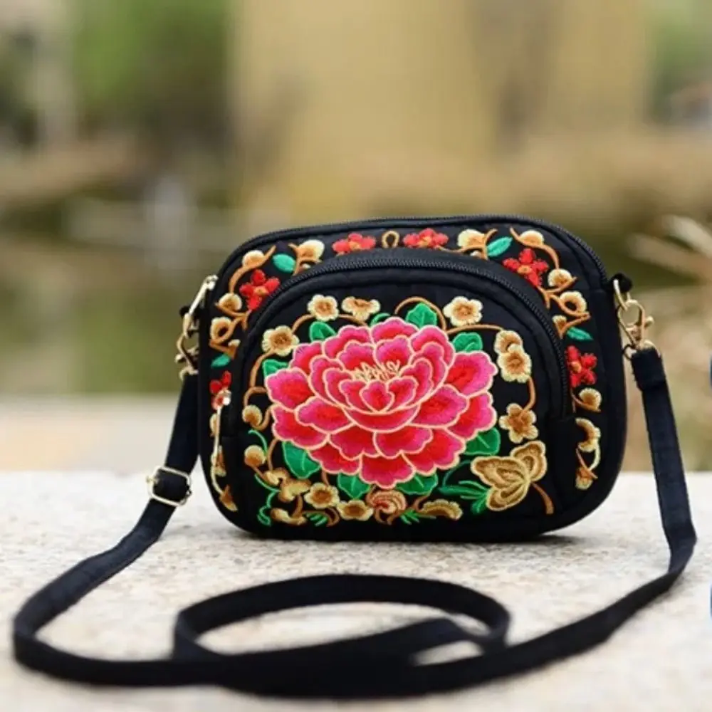 Bags Women'S Trendy Fashion Art Fan Guofeng Bags Ethnic Chain Bags Portable Wooden Pu Women'S Bags
