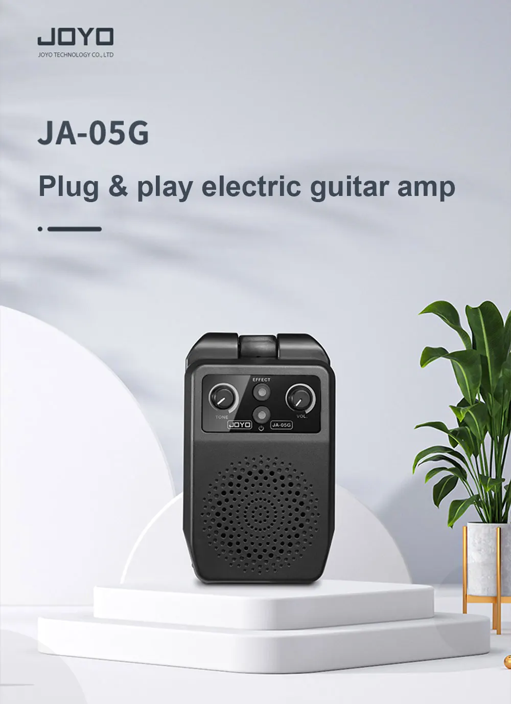 Description Picture 2 of itemJOYO JA-05G Portable Guitar Plug Amplifier Built-in 4 Effects Plug and Play Mini Amp Speaker for Electric Guitar Practice