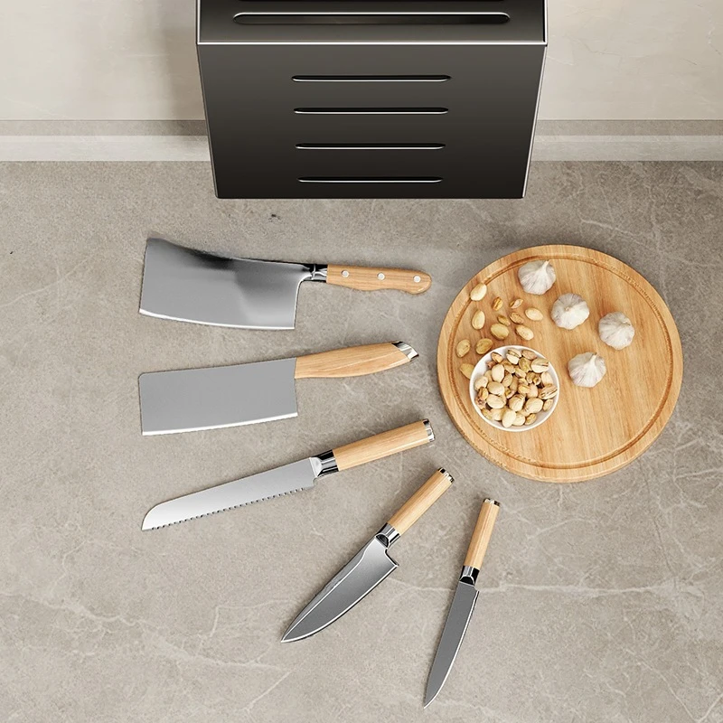 Kitchen knife holder, knife rack, non-punch wall-mounted storage box, knife, kitchen knife, household storage seat