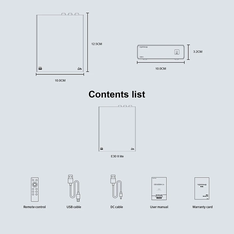 TOPPING E30II LITE AK4493s Decoder Support DSD512 PCM 32bit 768kHz with Remote Control DAC E30 II Lite audio decoder headphone audio decoder