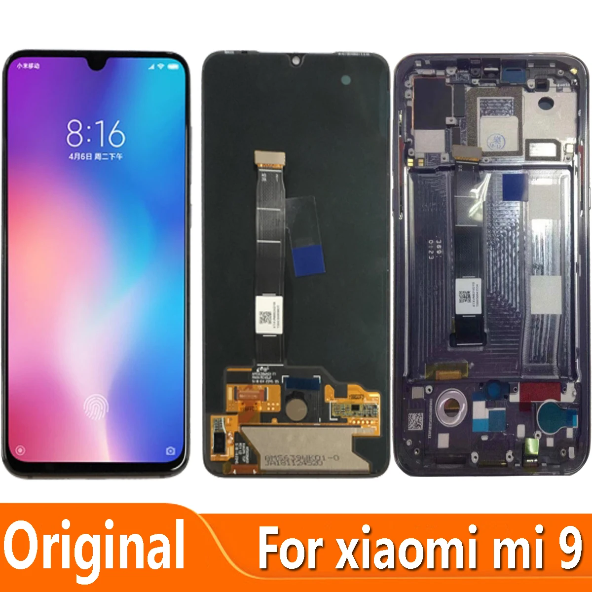 

Original AMOLED 6.39" For XIAOMI Mi 9 Mi9 M1902F1G LCD Display Touch Screen Digitizer Assembly Repair Parts Replacement Parts