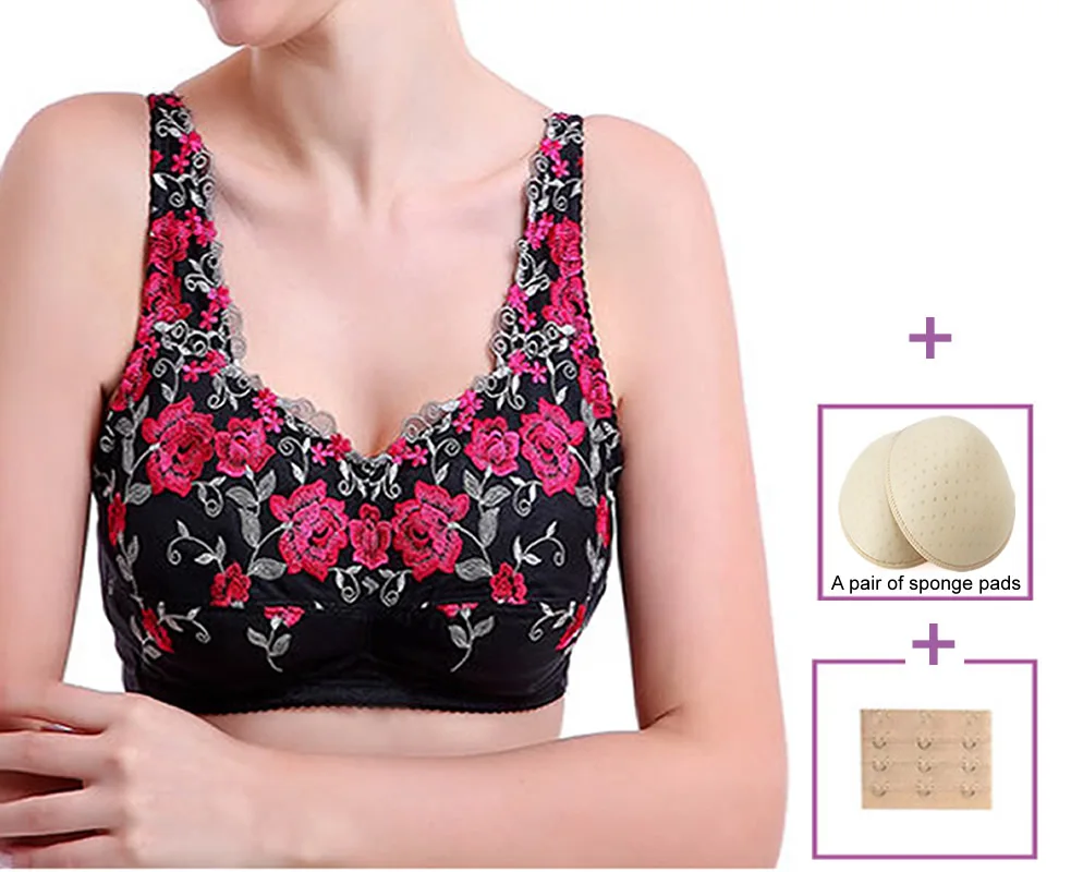 2221Mastectomy Bra with Pockets Front Closure Cotton Plus Size Lingerie for  Post Surgery Women Silicone Insert - AliExpress