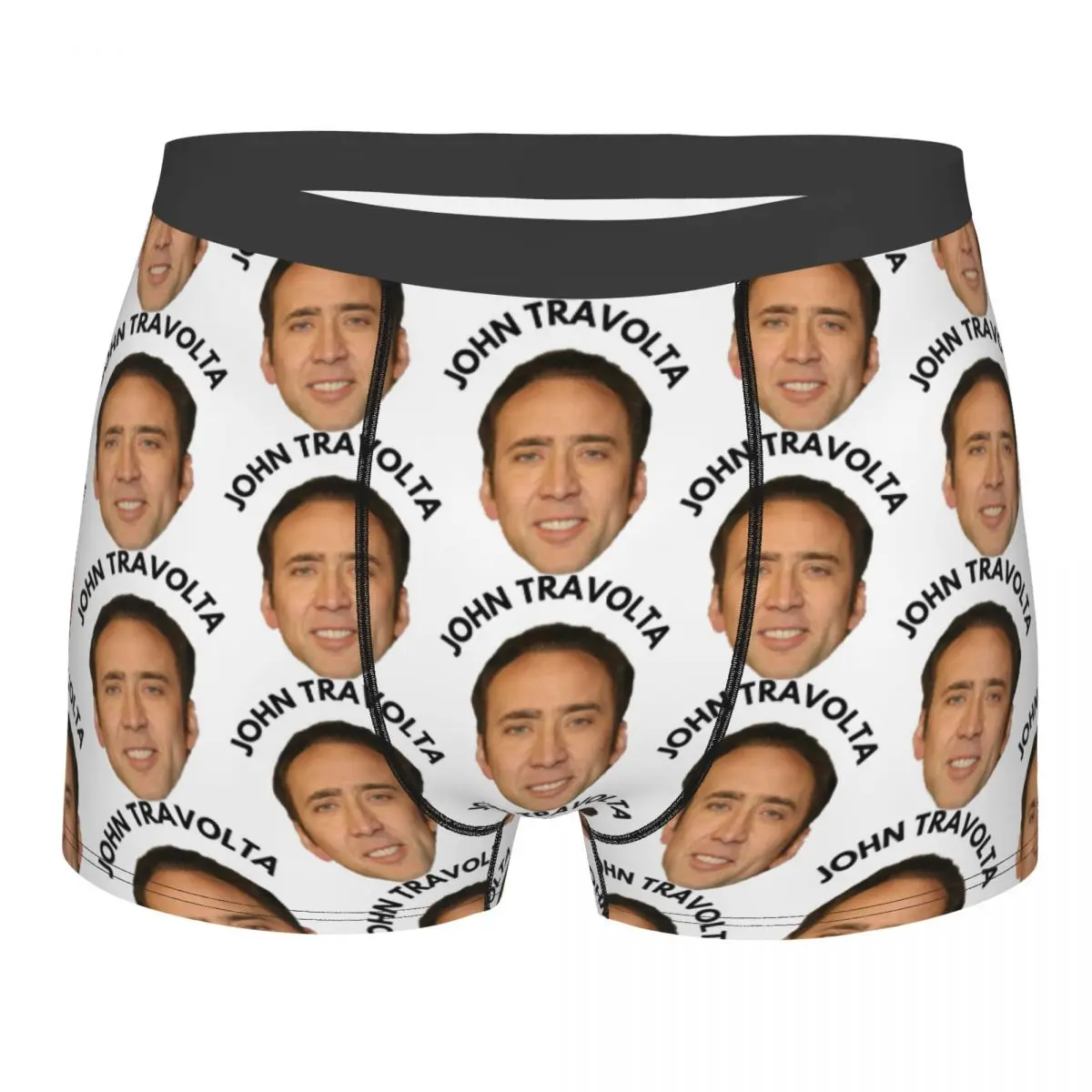 

Nicolas Cage Face Men's Underwear Actor Boxer Briefs Shorts Panties Humor Breathable Underpants for Homme Plus Size