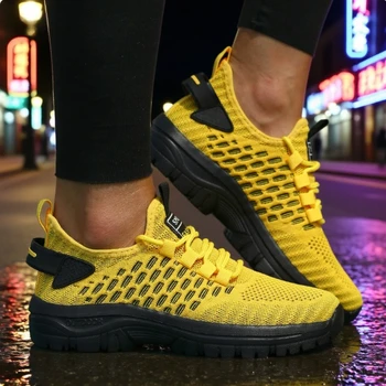 أحذية الجري النسائية غير الرسمية أحذية رياضية نسائية ناعمة من الأسفل أحذية رياضية شبكية قابلة للتنفس 2025 أحذية مسطحة خفيفة للترفيه في الهواء الطلق