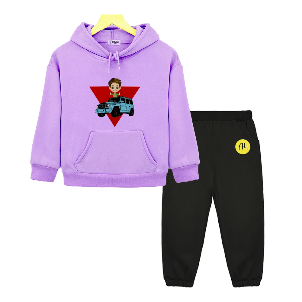

Kids Merch A4 Hoodie for Boy Suit мерч а4 Sweatshirt with Hood Children Costume Set Child Toddler Girl Winter Clothes Top Pants