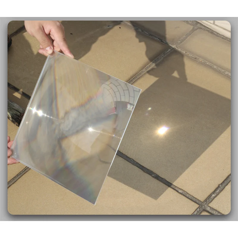 

200X200MM Square PMMA Fresnel Lens Optical Concentric Threaded Solar Concentrator Magnifier