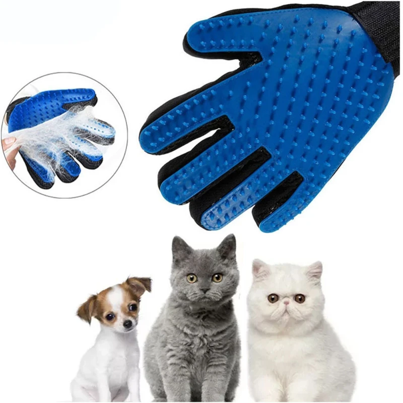 

grooming cleaning Dog Cat Pet Combs Grooming Deshedding Brush Gloves Effective Cleaning Back Massage Animal Bathing Hair Removal