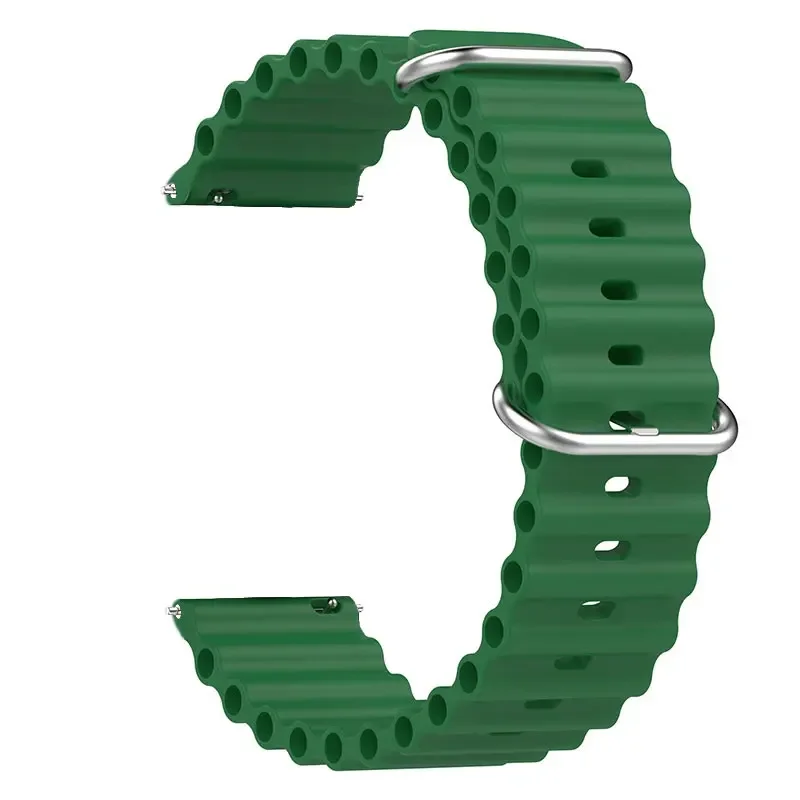 Enhanced Silicone Ocean Band Strap - 20mm/22mm Adjustable Sizes