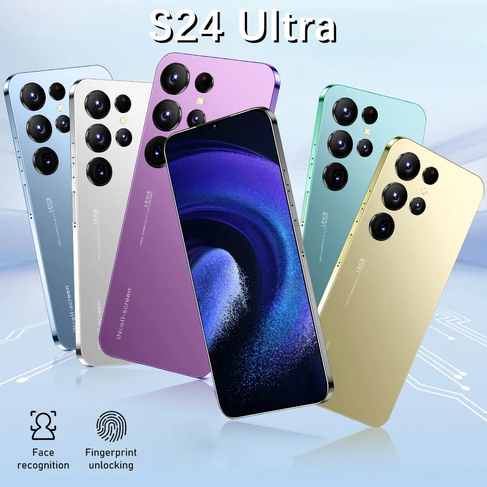 New S24 Ultra+ Smart Phone 5G Original 6.8Inch HD Full Screen Face ID 16GB+512GB Mobile Phones Global Version 5G Cell Phone