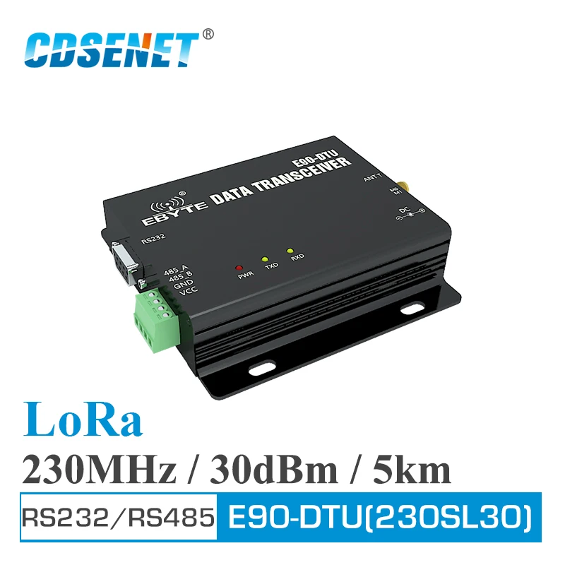 

Беспроводной трансивер и приемник LoRa 230 МГц 30 дБм RS232 RS485 CDSENET E90-DTU(230SL30) Modbus LBT RSSI беспроводной Радиочастотный трансивер