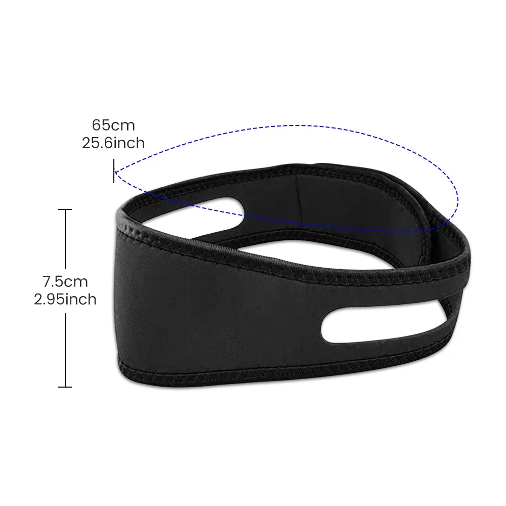 1PCS Anti Snore Stop Snoring Chin Strap Belt Anti Apnea Jaw Solution Sleep Support Apnea Belt Mouth Guard for Better Breath Tool 6