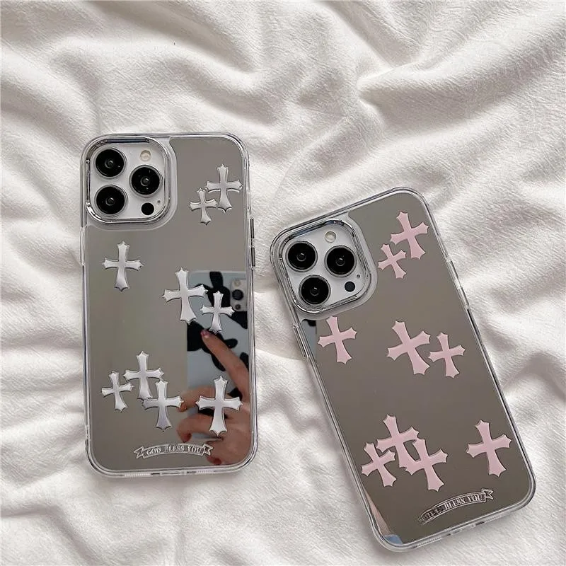 Stylish Cross Pattern Phone Case For Iphone 14/13/12/11/xr/xs/7