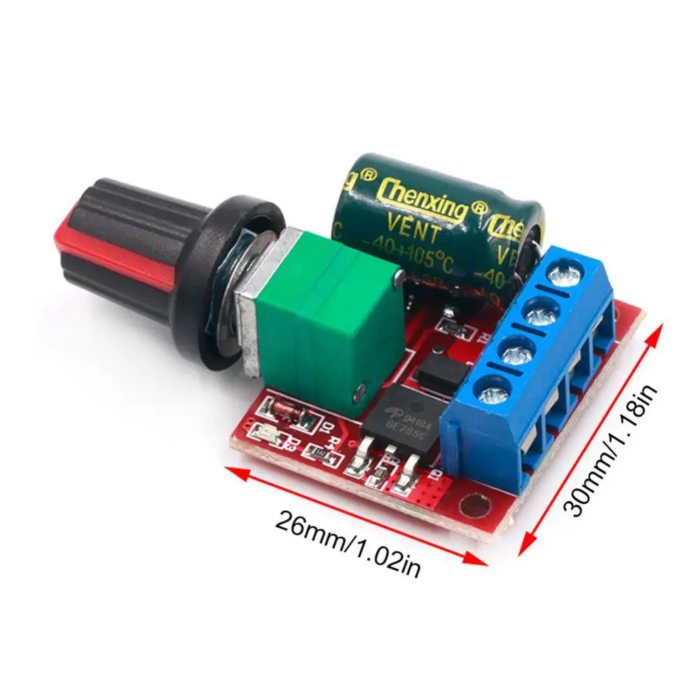 90W PWM DC Motor Speed Controller Module LED Dimmer 4.5V -35V Adjustable Speed Regulator Control Governor Switch
