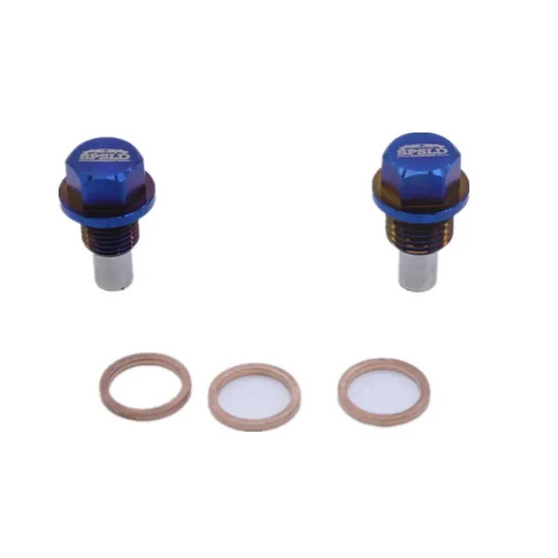 Reusable Permanent Magnetism 5000 Gs Titanium Alloy Magnetic Oil Drain Plug Oil Sump Nut M12x1.25 M14x1.5