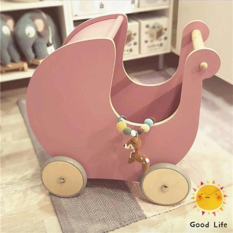 

German SEBRA baby walker handcart baby walking aid cart anti rollover children's wooden toys