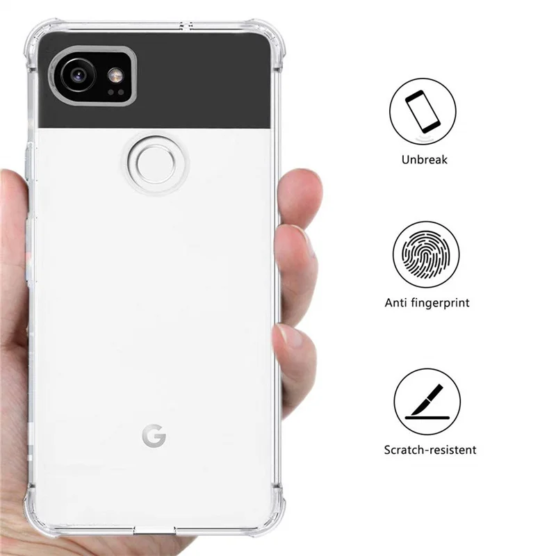 Per Google Pixel 2 Xl 2Xl Custodia Cuscino D'Aria Antiurto Airbag Custodia Morbida In Silicone Trasparente Per Google Pixel 2 Xl Pixel2Xl