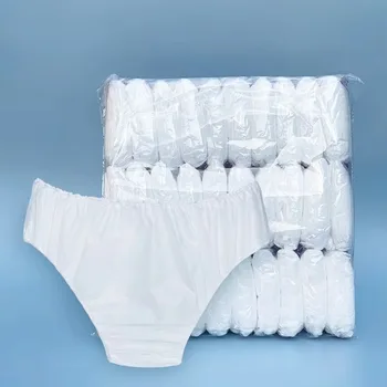 30 pezzi di tessuto non tessuto mutandine usa e getta traspiranti unisex viaggi d'affari hotel spa slip senza lavaggio biancheria intima mestruale 1