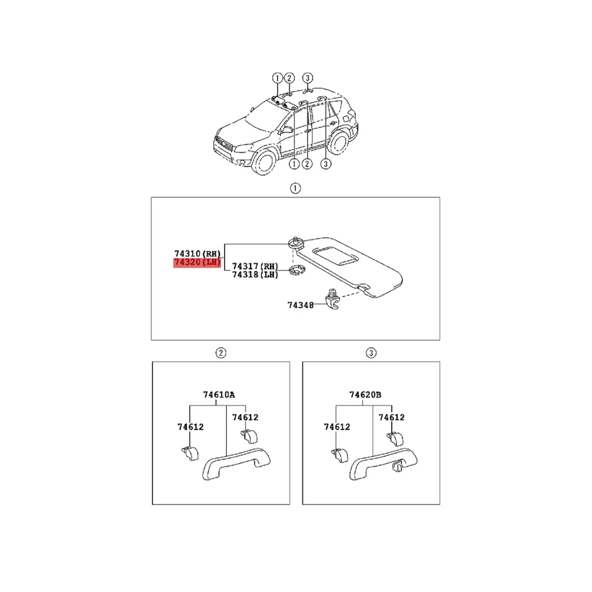 

Car Right Passenger Sun Visor Beige 74320-42501-B3 74320-42501-A1 for Toyota RAV4 2006-2012 Replace Block Shade Cover