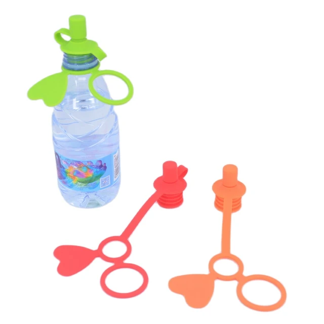 Mineral Water Bottle Stopper No-Spill Silicone Water Bottle Spout Leak Proof  Caps Food Pouch Sippy Top for Kid's Mouth Plumyl - AliExpress