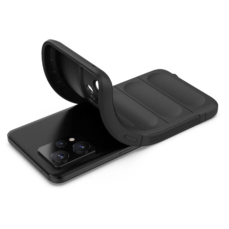 WEIOU Cover Realme 9 Pro+ / 9 4G Con Supporto Nascosto - TPU + PC Antiurto Nero - 4