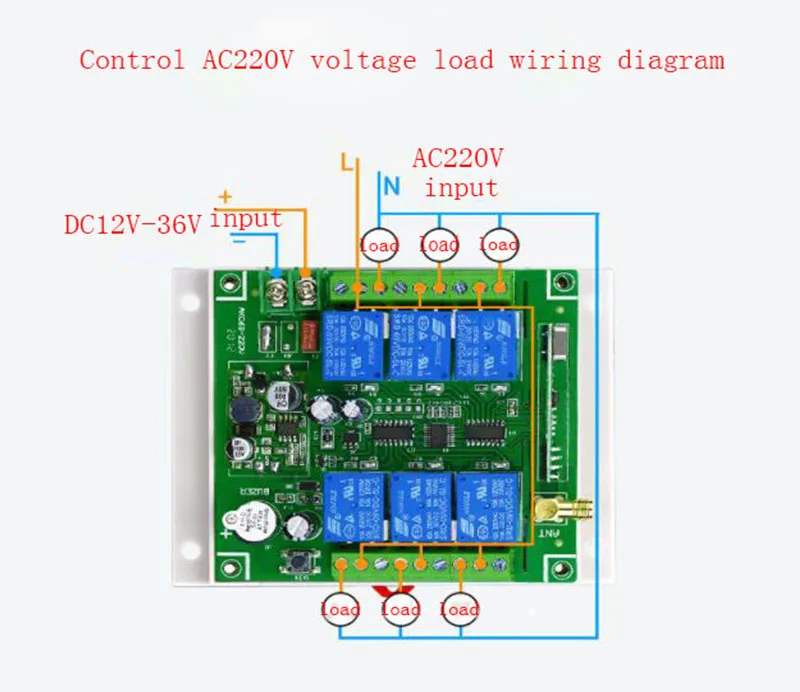 rf controle remoto sem fio interruptor receptor