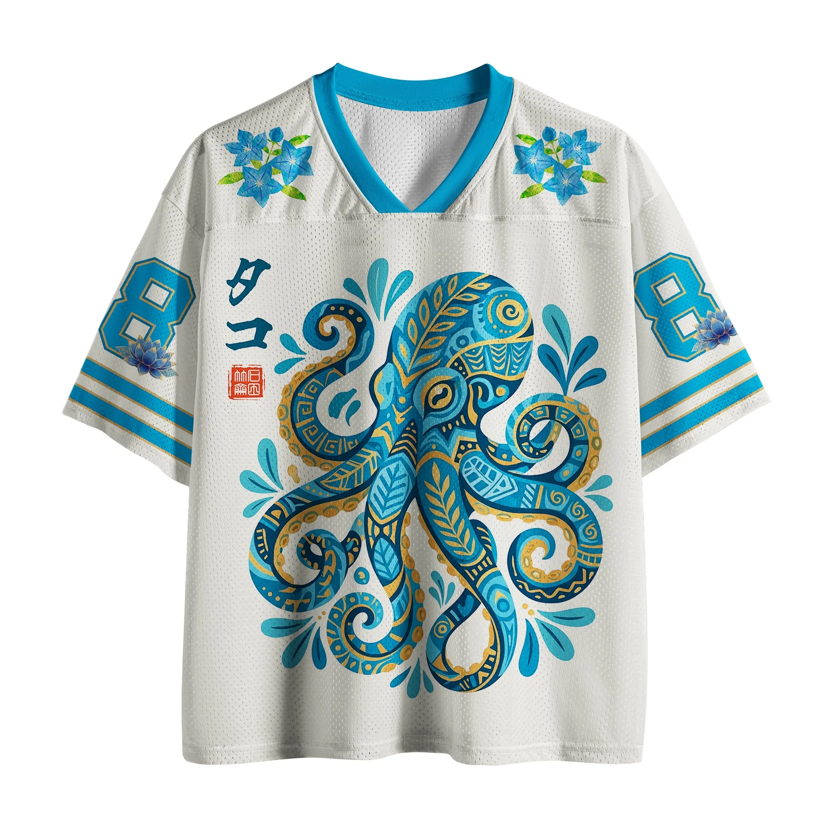 2026 Neues V-Ausschnitt Mesh-Trikot Herren Atmungsaktives Kurzarm-Sport-T-Shirt Retro Streetwear Freizeitkleidung für Männer
