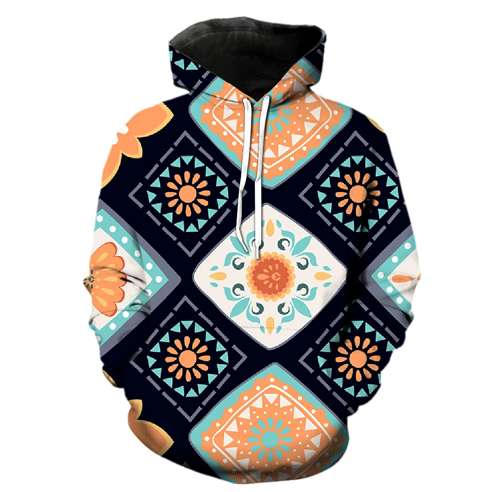 

Primitive Tribal Fabric Men's Hoodies 3D Printed Pullover Streetwear Casual Long Sleeve Hip Hop Sweatshirts Cool Fashion Unisex