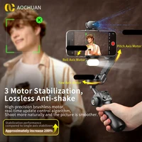 AOCHUAN Smart V8 3-Axis Handheld Gimbal Stabilizer With Extension Rod Tripod Face Tracking for iPhone Android Livestreaming Vlog - Image 3