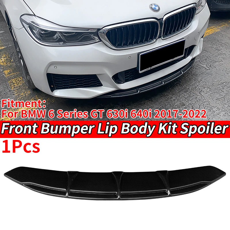 

Car Decoration Accessory Front Bumper Splitter Lip Body Kit Spoiler Chin Plate Black For BMW 6 Series GT G32 630i 640i 2017-2022