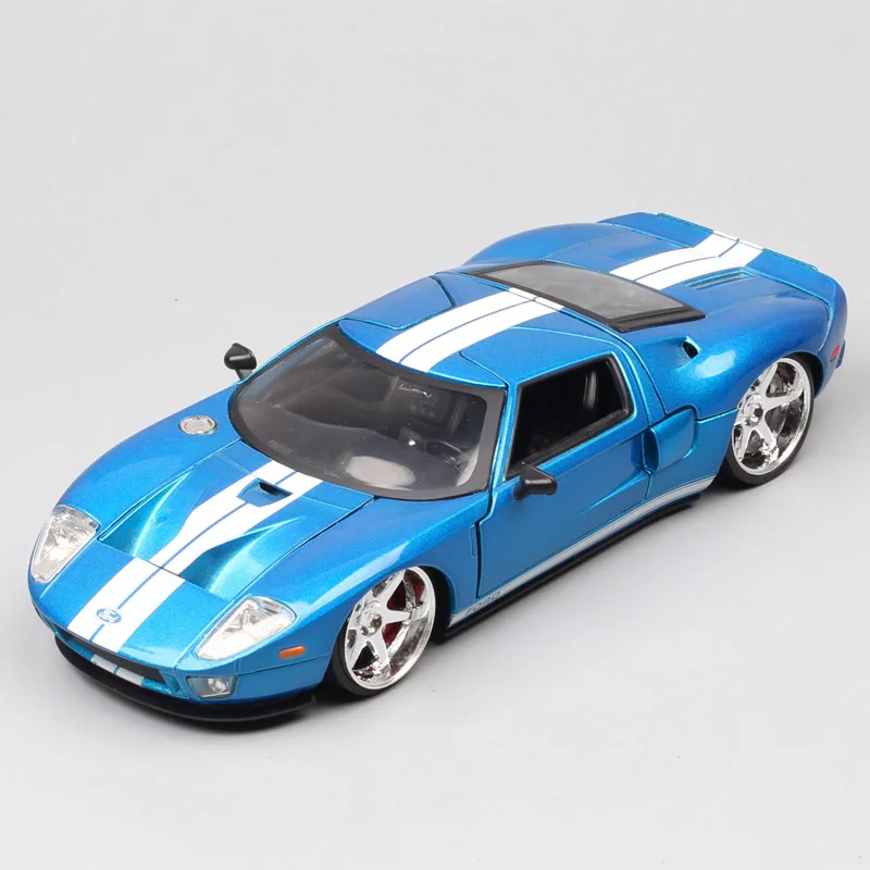 Jada Kids 1/24 Scale Ford GT 2005 Supercar Sport Race Car Diecast Model Toy Metal Collectible Vehicles Thumbnails Furious F8