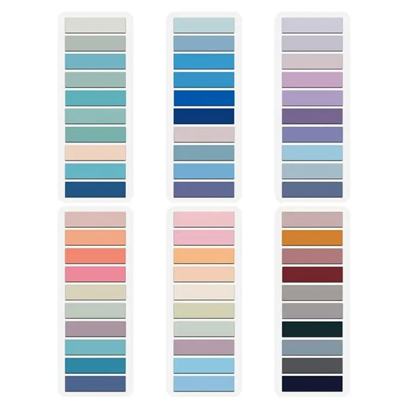 

Morandi-coloured Index Stickers Self-adhesive Waterproof Flipchart Stickers DIY Stationery Supplies For School Offices