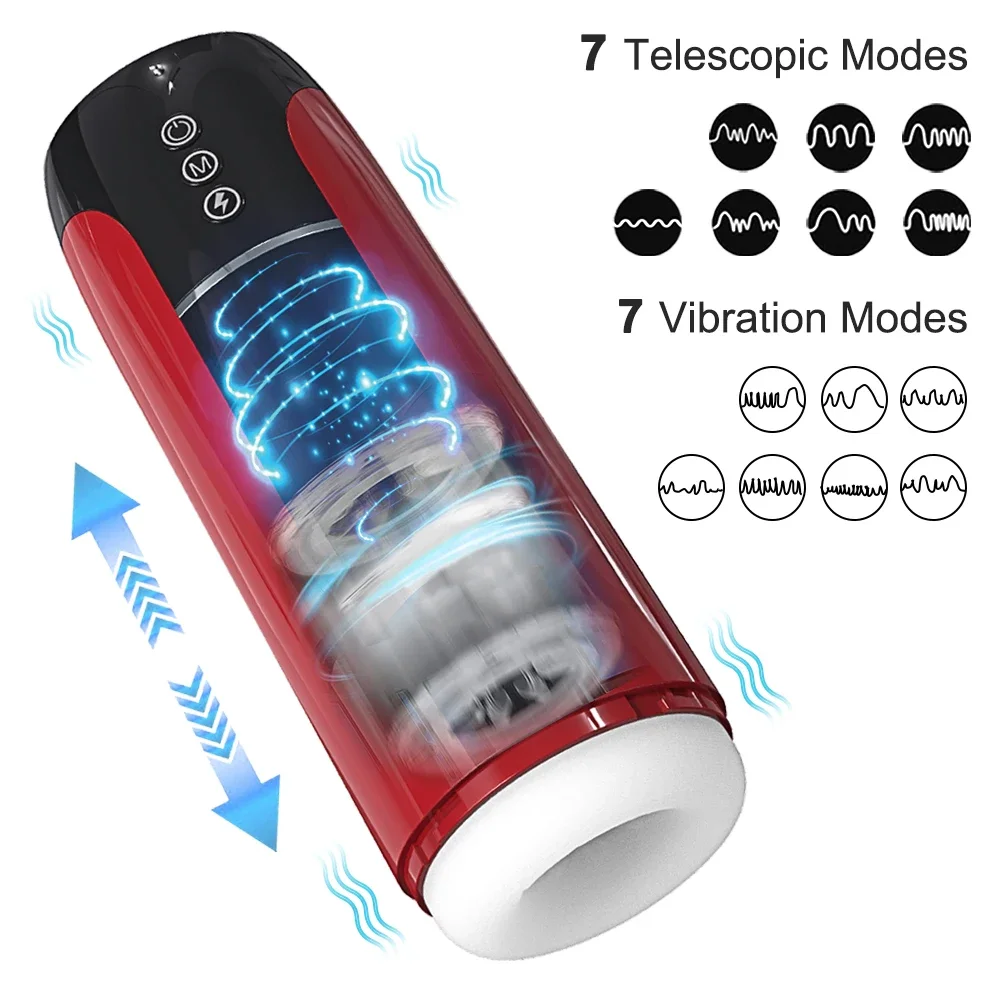 Male Masturbator Automatic Thrusting Sucking Electric