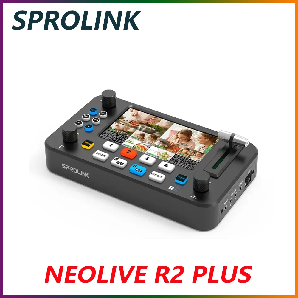

SPROLINK NEOLIVE R2 PLUS with USB 3.0 Multi-Cameras Video Mixer Switcher 4x HDMI-compatible Inputs Live Streaming Device