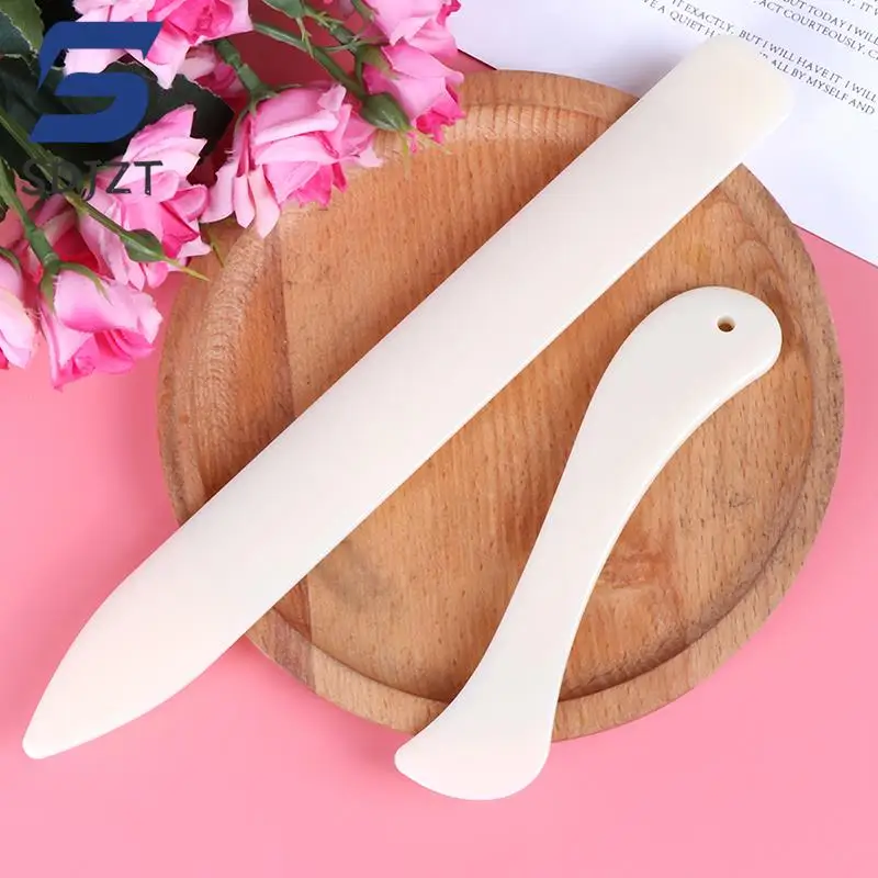 Hot sale 2Pcs/set Bone Folder Craft Tools Leather Scoring Folding Creasing Paper Accessory