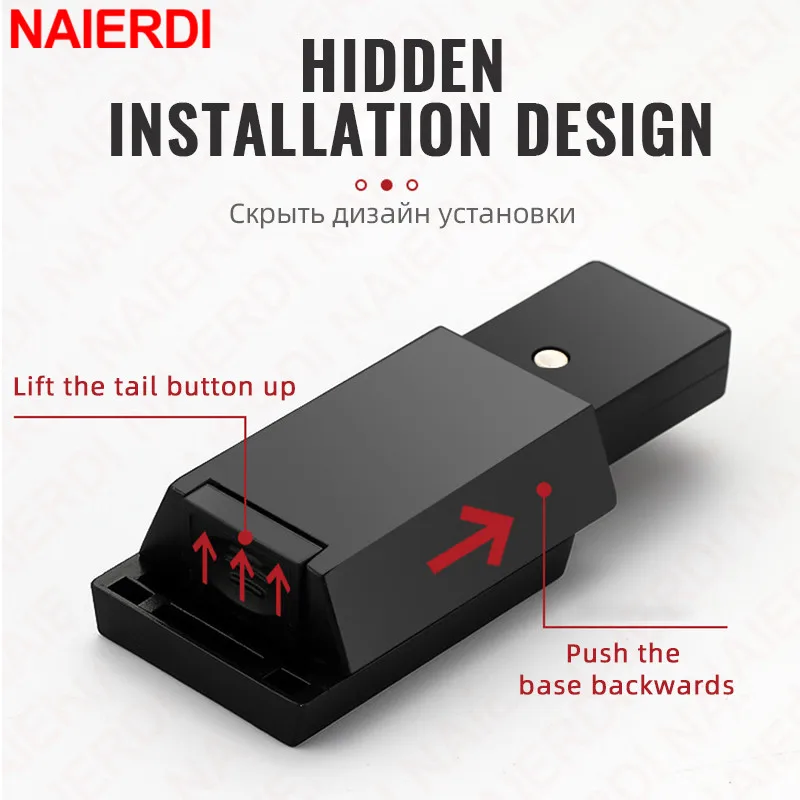 Door Latch Magnetic Cabinet Catch Push to Open for Hidden Door Handle Replacement Magnets
